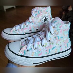 Converse CTAS Unicorn Toddler Girl's Hi Shoes, Sz 13